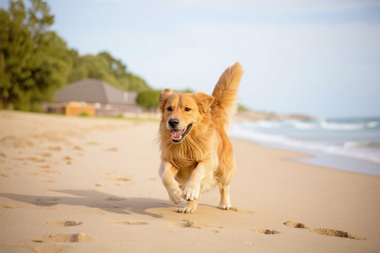 After: Beach scene